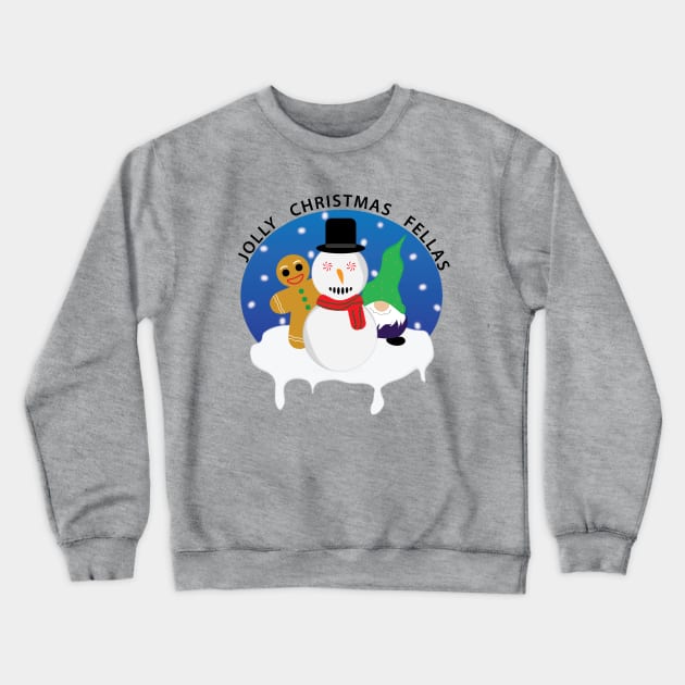 Jolly Christmas Fellas Crewneck Sweatshirt by jhive